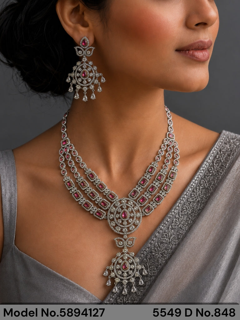 Traditional Cz Jewelry Sets - Amaara World