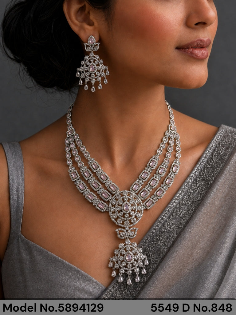 Gift Necklace Set in CZ - Amaara World