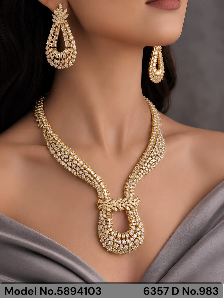 Original Zircon Necklace Set - Amaara World