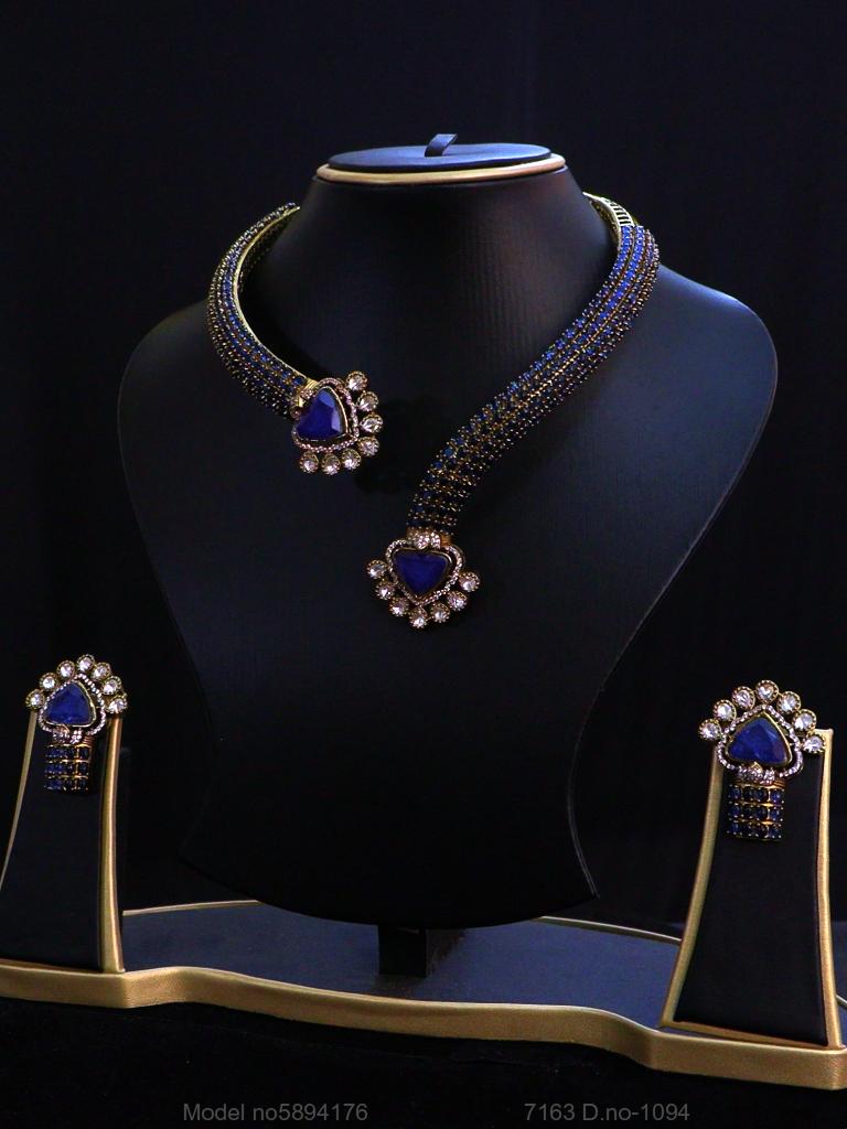 Traditional Design | American Diamond Jewelry Set - View A
