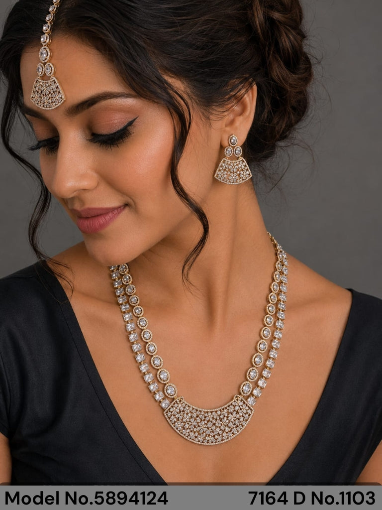 Handmade Traditional Masterpiece Zircon Jewelry Set - Amaara World