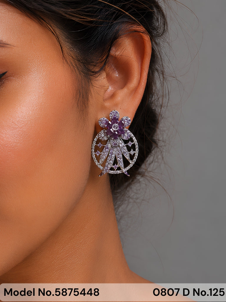 CZ Earrings - Amaara World
