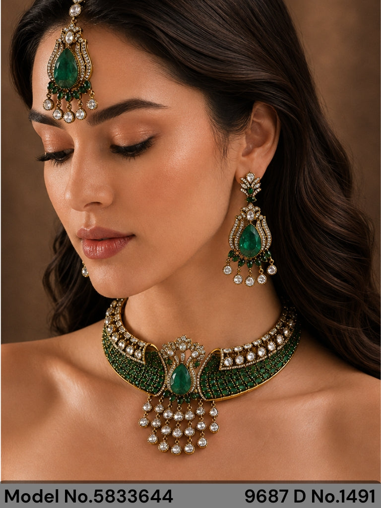 Necklace Set with Classic earrings - Amaara World