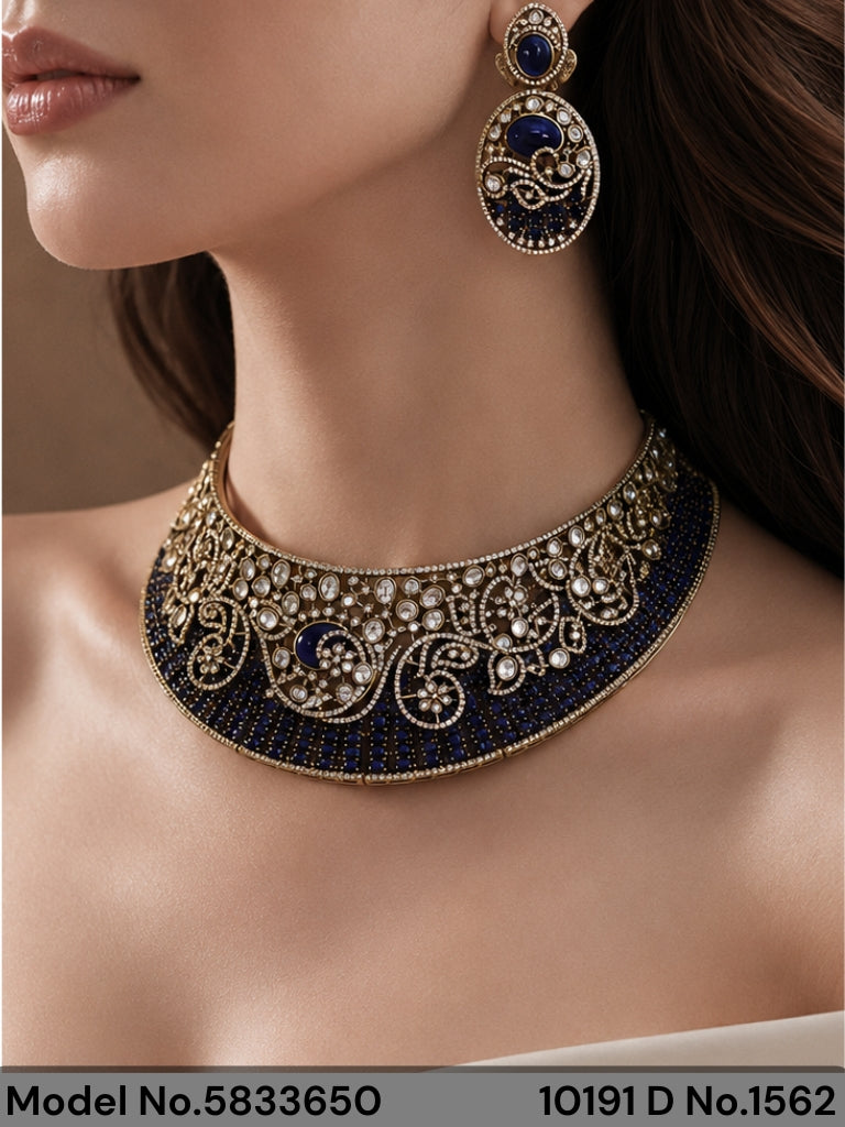 Imitaion Diamond looking Jewelry Set - Amaara World
