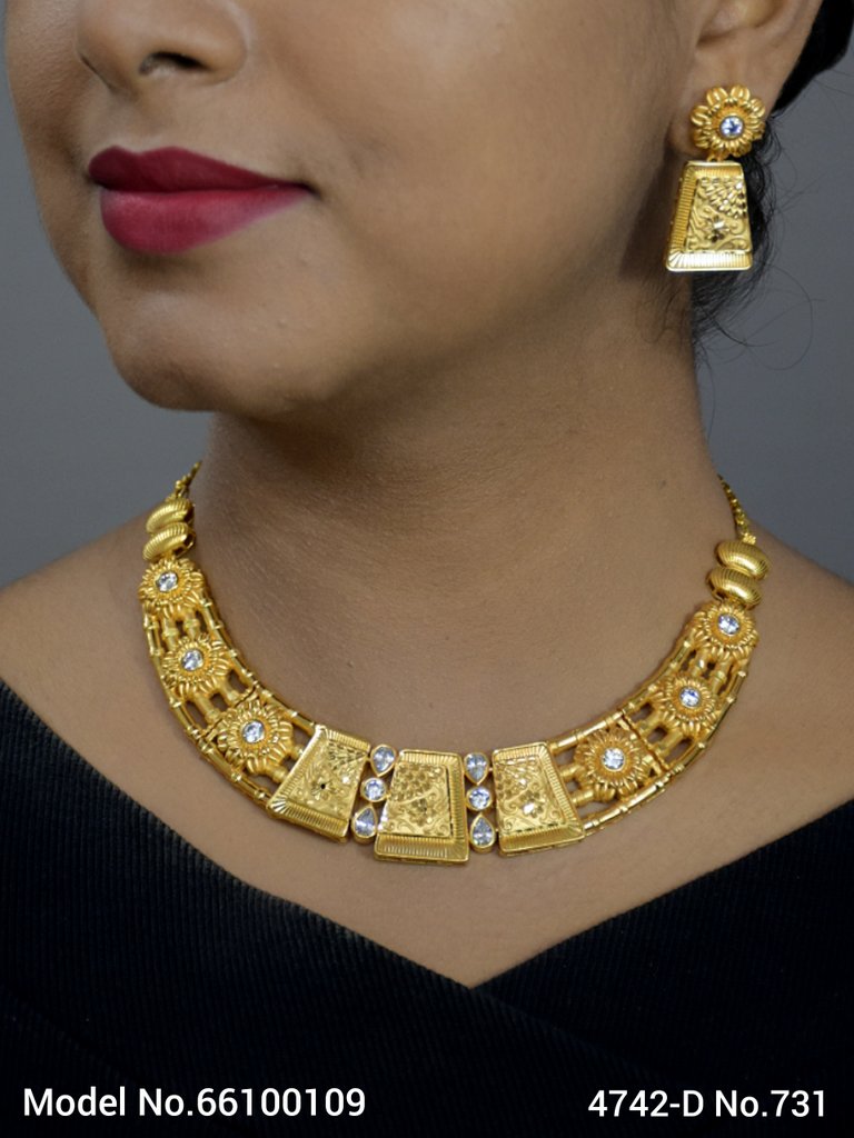 Gold Plated Necklaces - View 2 - Amaara World