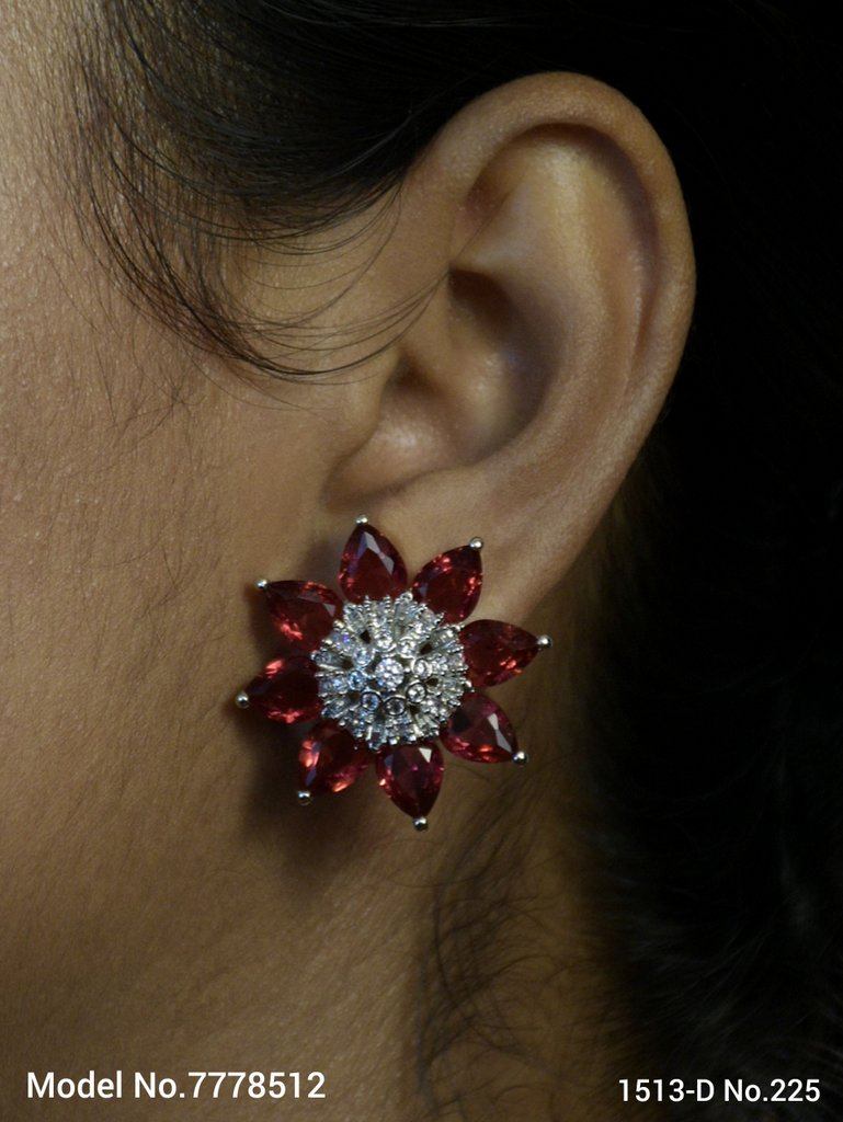 Popular Indian Handmade cz stud| top Earrings - Style 3 - Amaara World