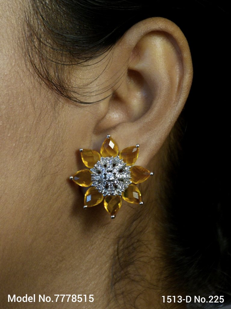 Popular Indian Handmade cz stud| top Earrings - Style 5 - Amaara World