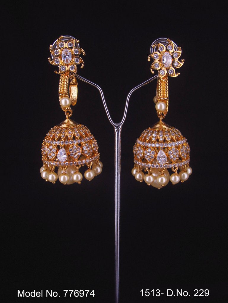 International Design | Cz Earrings - View A