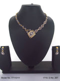 Classic yet Trendy | Cz Fashion Necklace Set - Amaara World