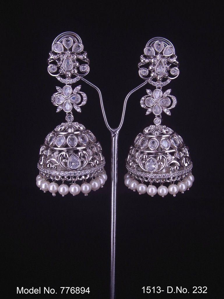 Statement Earrings with AD stones - Amaara World