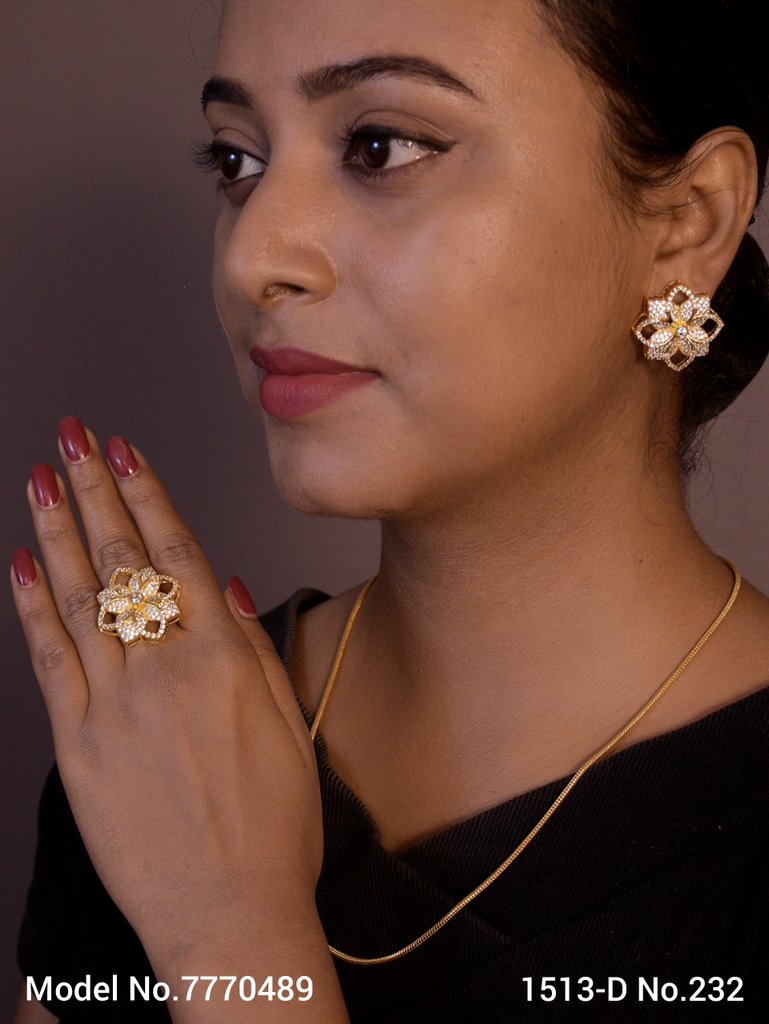 Earring With Finger Rings - Style 2 - Amaara World