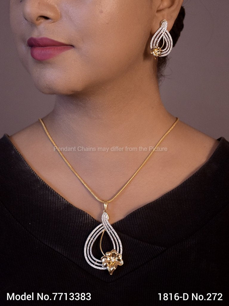 Cz Pendant | Traditional Trendy Gift Ideas - Style 1 - Amaara World