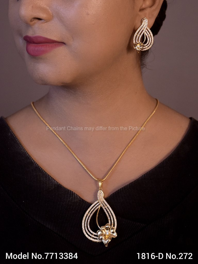 Cz Pendant | Traditional Trendy Gift Ideas - Style 2 - Amaara World