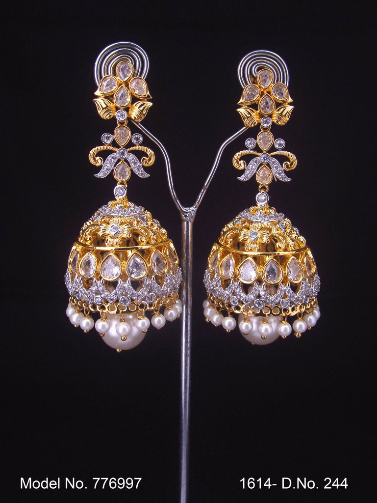 Designer Handmade Cz Earrings - Amaara World