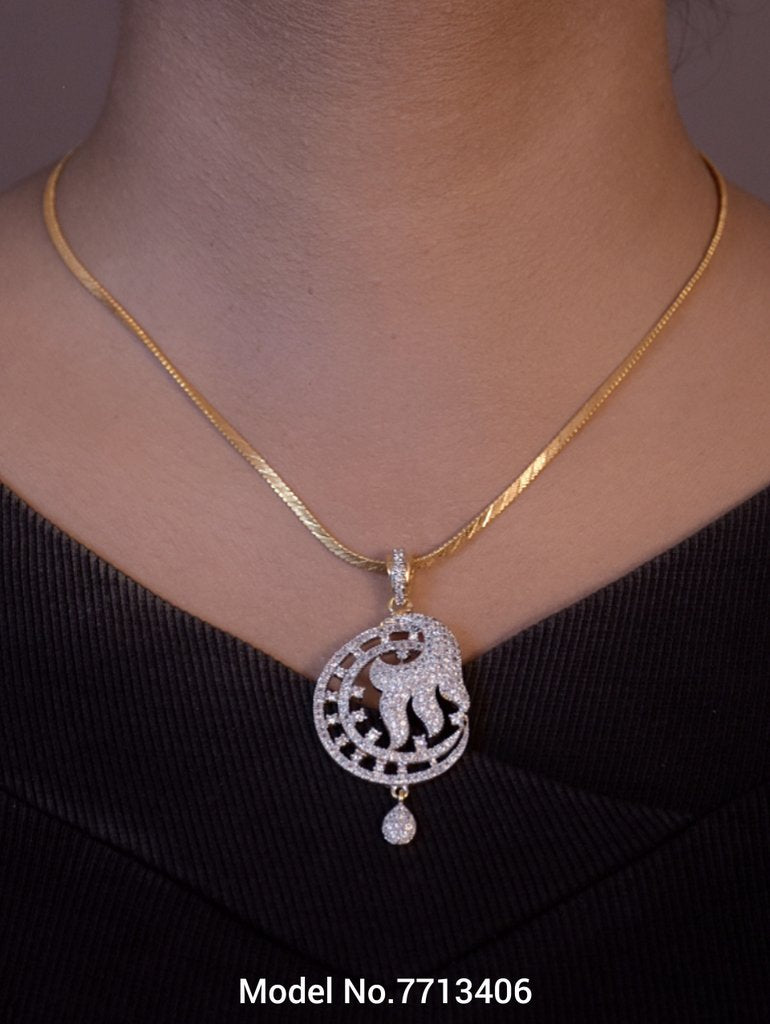 Original Zircon Pendant Set - View B