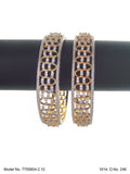 Golden Spark CZ Bangles - Amaara World USA - SKU 7755804