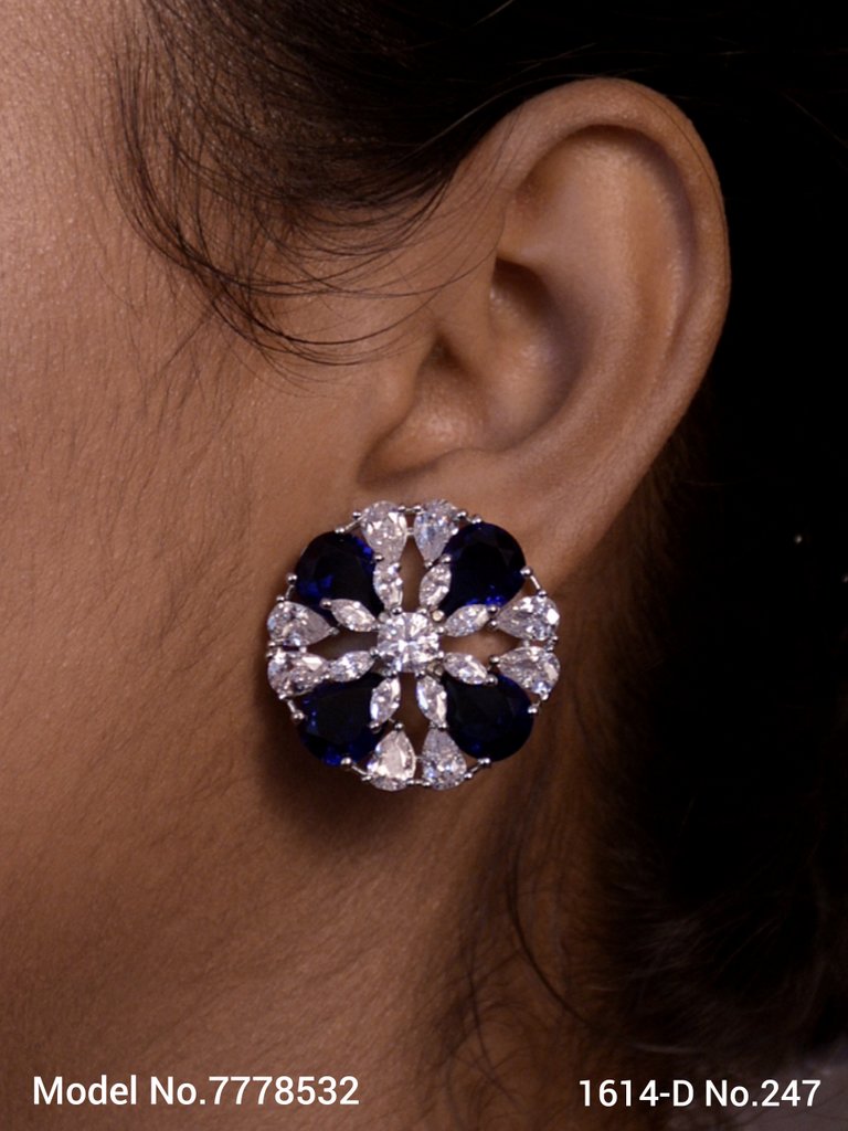 Light weighted Zircon stud earrings| Inexpensive Earrings - Style 4 - Amaara World