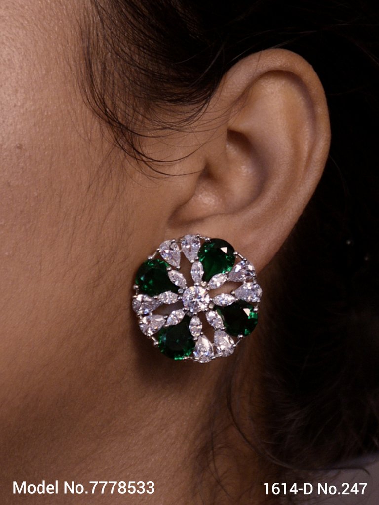 Light weighted Zircon stud earrings| Inexpensive Earrings - Style 5 - Amaara World