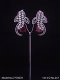 Real Zircon Long Fashion Earrings - Amaara World