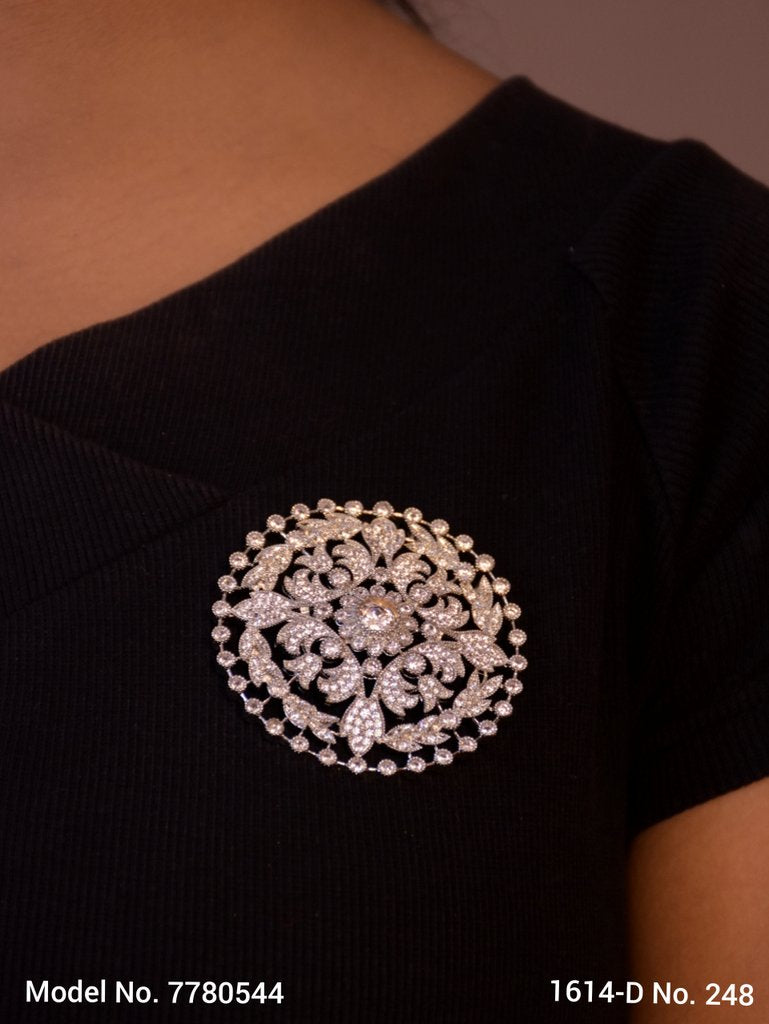 CZ Brooch - Style 1 - Amaara World
