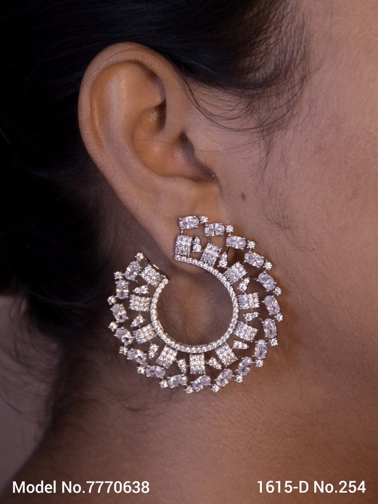 Cz Fashion Earrings | Handcrafted - Amaara World
