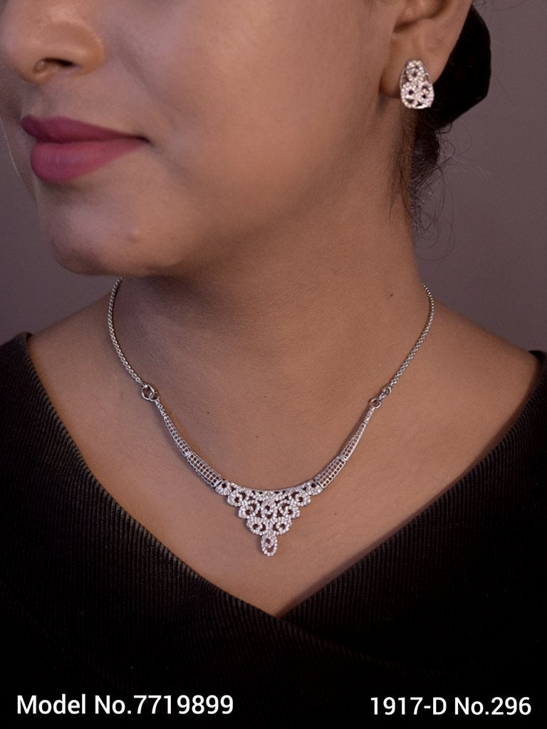 Made In India | Diamond Styled Jewellery Set - Style 2 - Amaara World