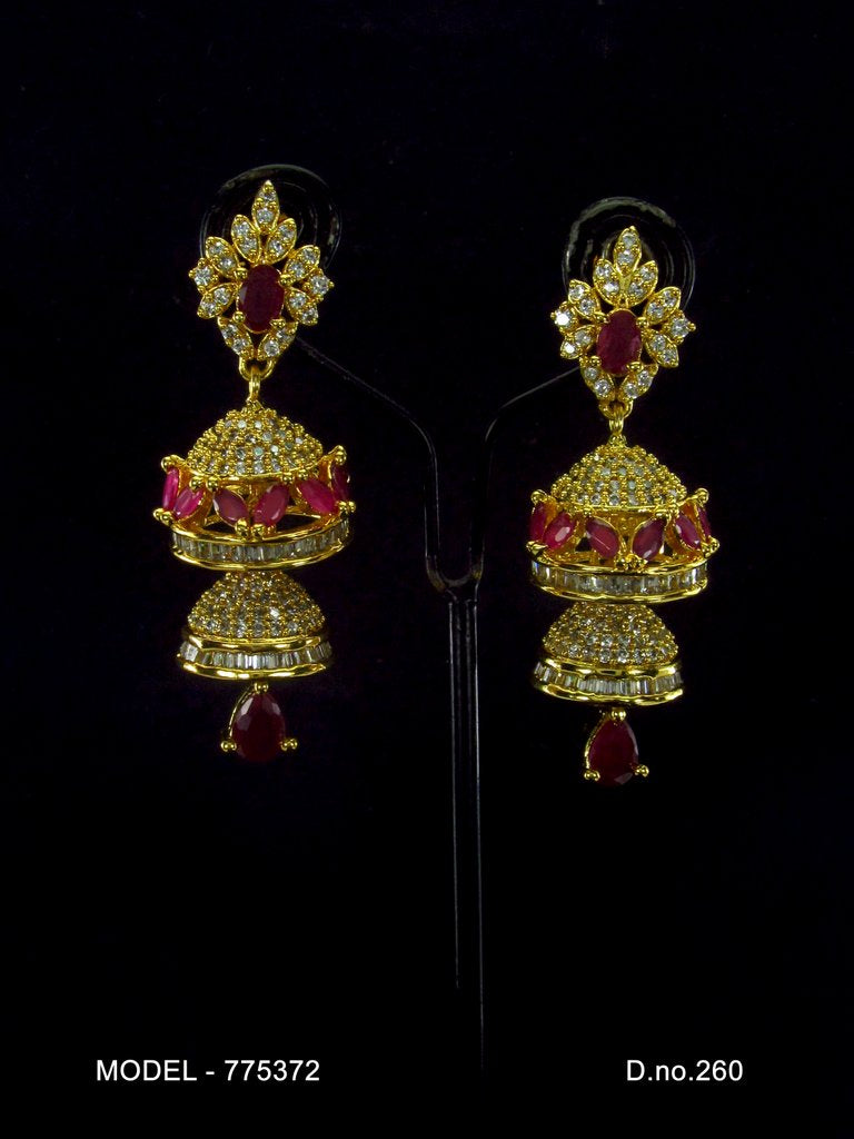 Artificial Diamond Earrings - View A