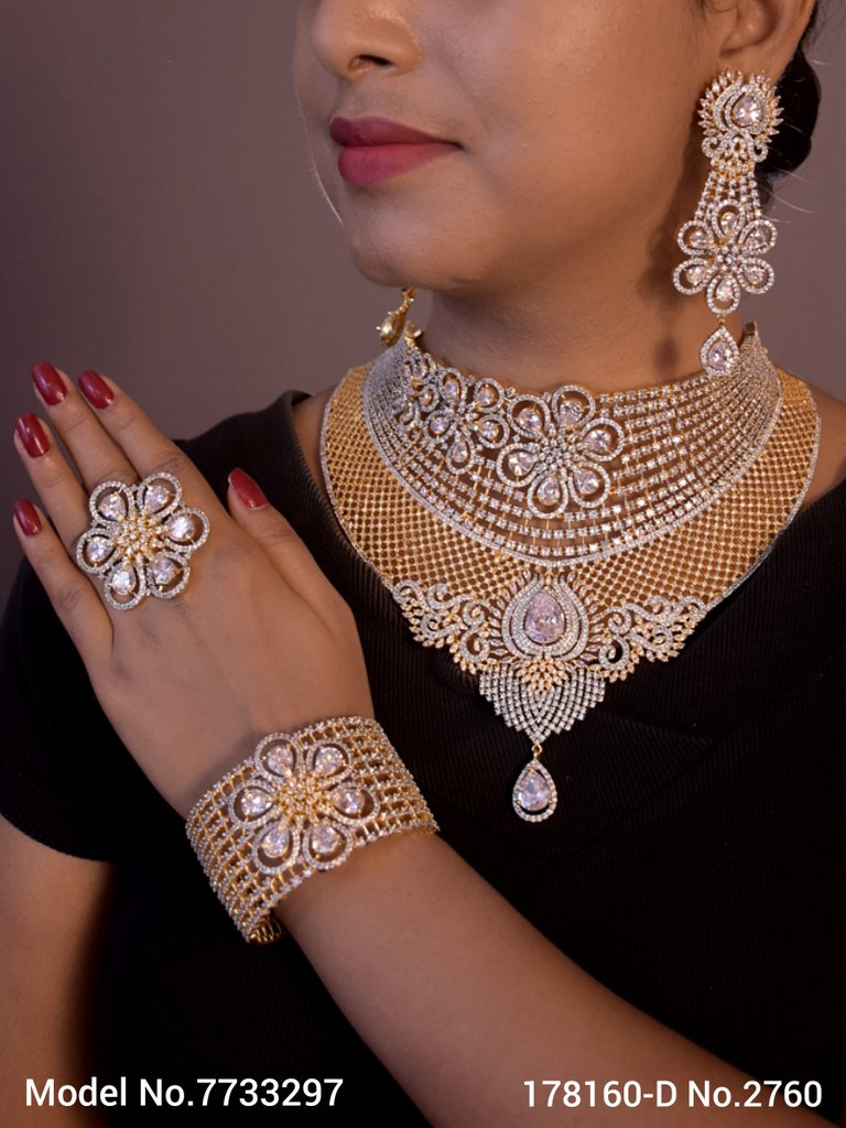 Necklace Set | Original AD / Cubic Zircon - Amaara World