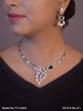 Light weighted CZ Necklace Set - Amaara World