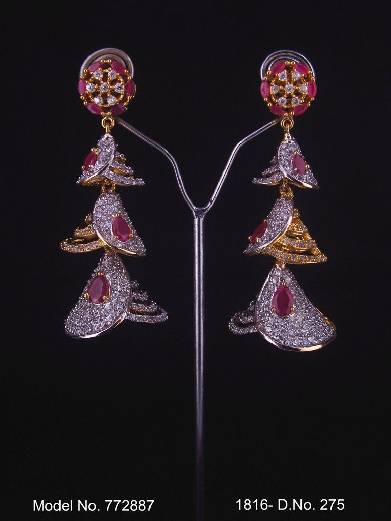 Diamond Replica Long Earrings - Amaara World