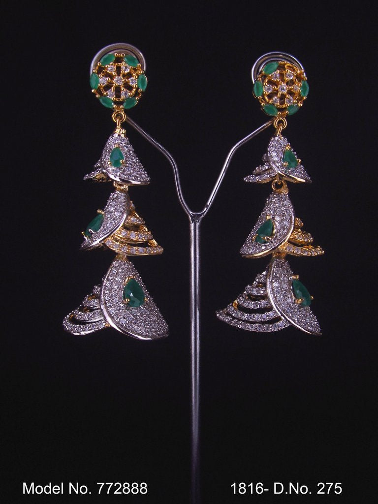 Cz Earrings | Wedding Jewelry - Amaara World