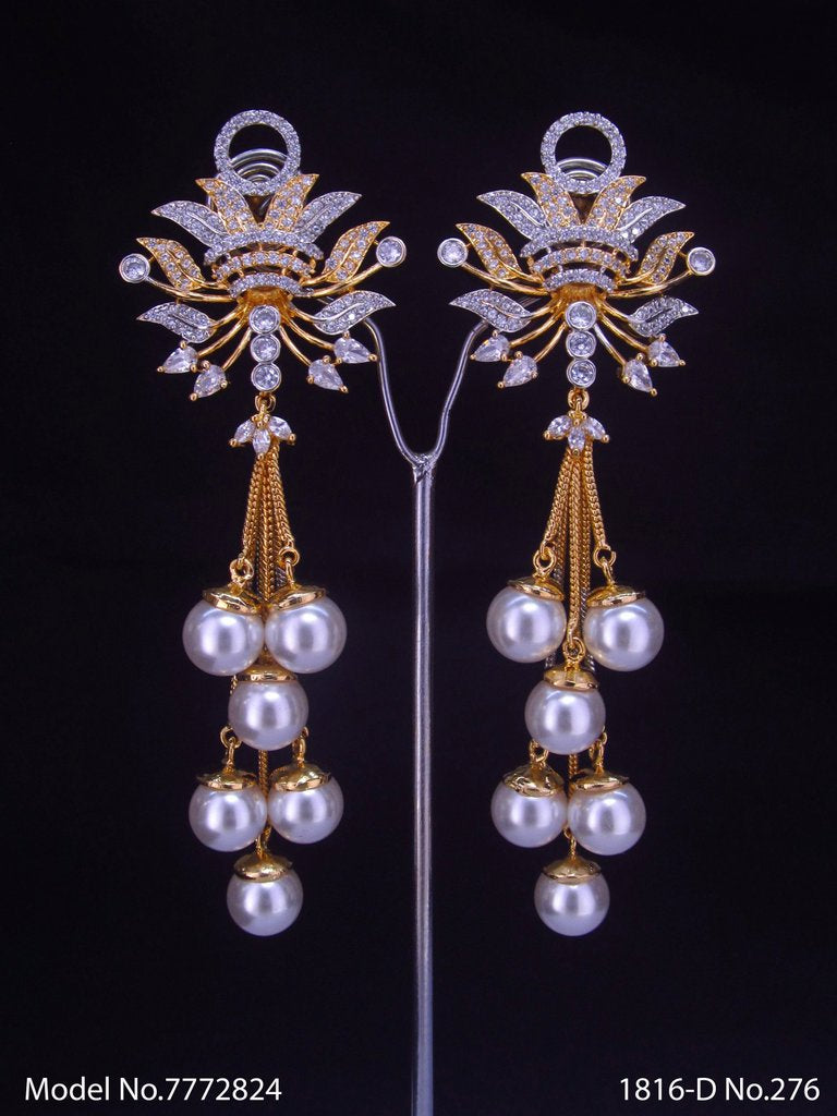 International Design | Cz Earrings - View A