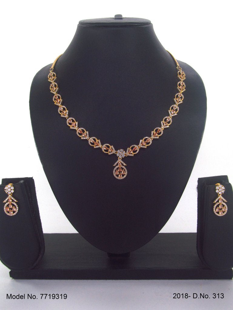 American Diamond Necklace Set | Wonderful Gift Item - Amaara World