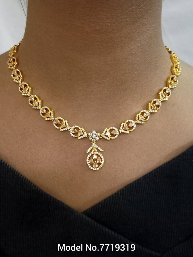 American Diamond Necklace Set | Wonderful Gift Item - View B