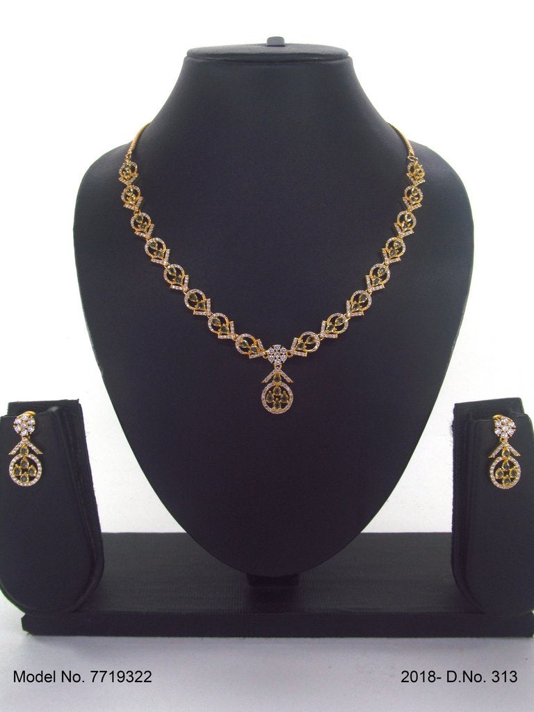 Original Cubic Zircon | Classic Necklace Set - Amaara World