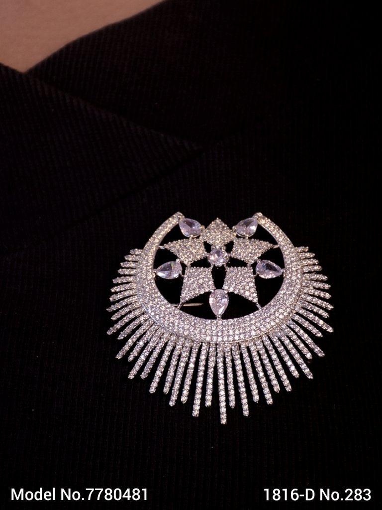 CZ Brooch - Style 1 - Amaara World