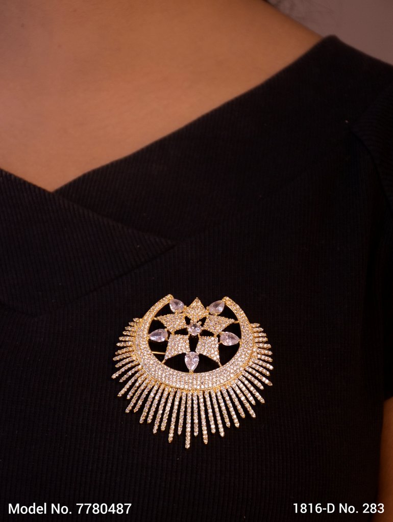 CZ Brooch - Style 5 - Amaara World