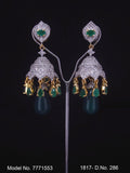 Cz Designer Long Earrings
