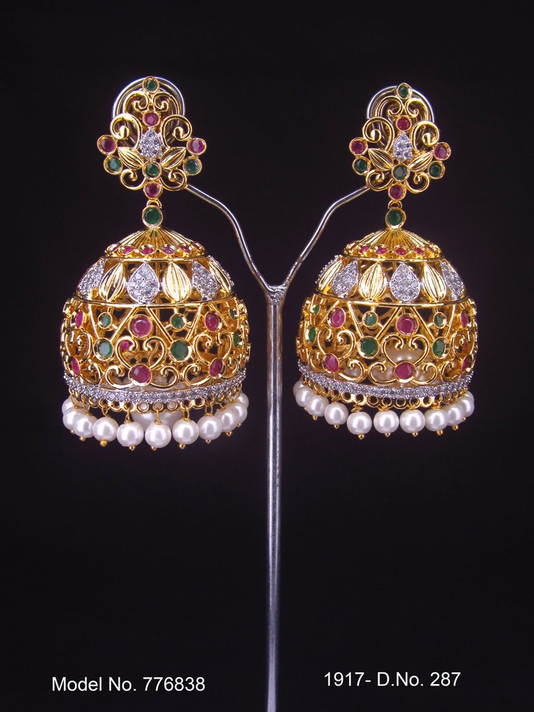 Real Zircon Long Fashion Earrings - Amaara World
