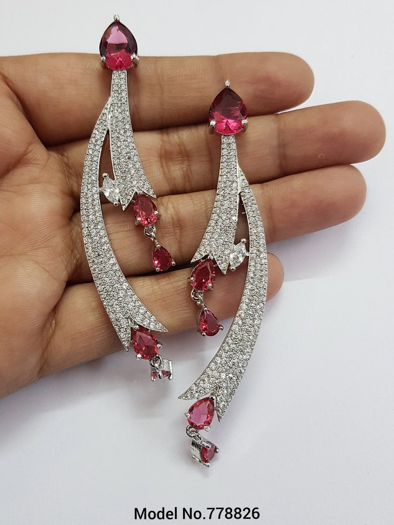 Cubic Zirconia | Earrings - View B