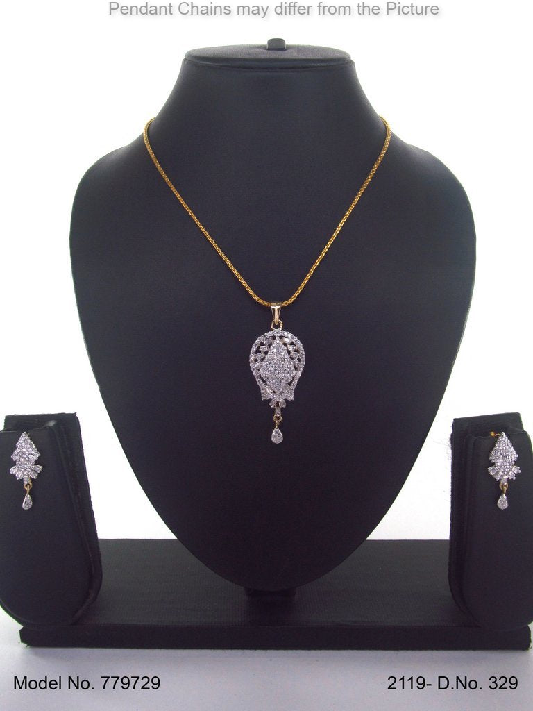 Handcrafted Masterpiece | Cz Pendant Set - Amaara World USA - SKU 779729