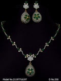 Light weighted CZ Necklace Set - Amaara World