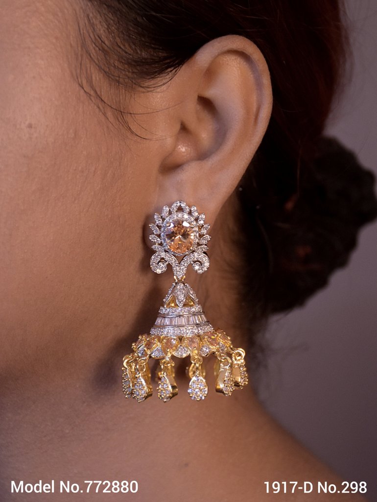 Original Zircon Long Earrings - Amaara World