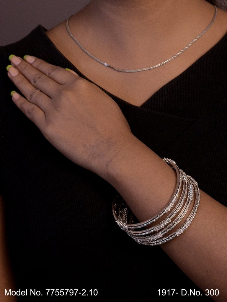 Modern Shine Bangles - View 2 - Amaara World