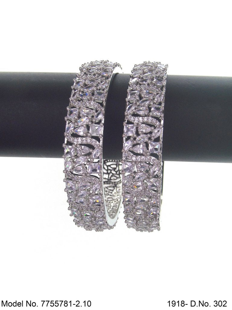 Golden Spark CZ Bangles - Amaara World USA - SKU 7755781