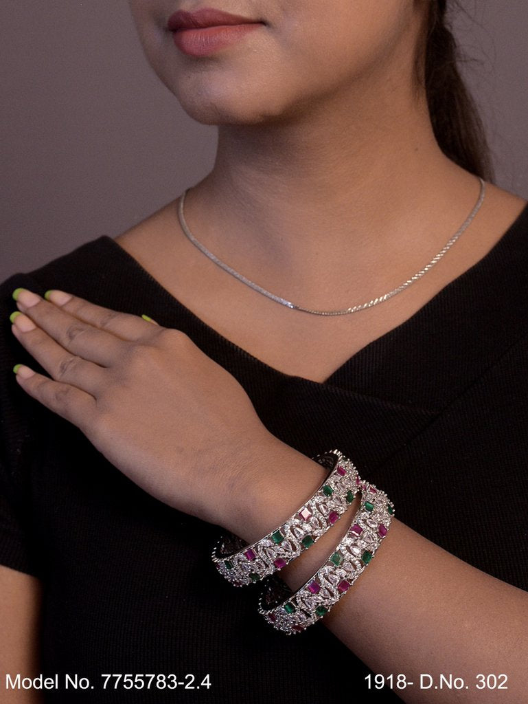 Luxury Line Bangles - View 2 - Amaara World