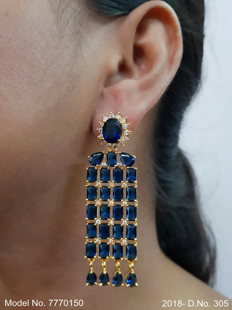 Cz Earrings - View A