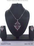 Original Cubic Zircon | Classic Pendant Set - Amaara World USA - SKU 7713350