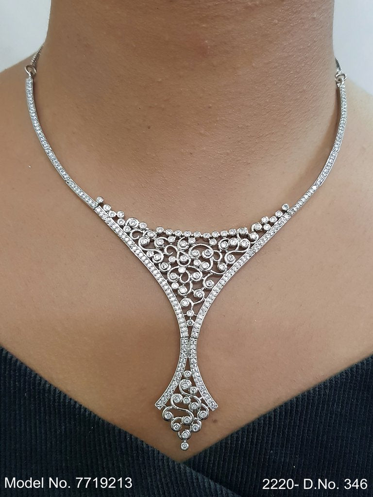 Made in India | Cz Necklace Set - View B