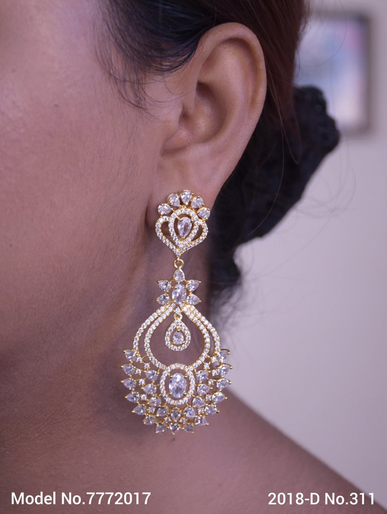 Cz Earrings - View A